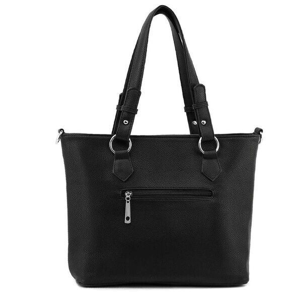 Bling Skull Fringe Tassel Tote - Picture 3 of 6